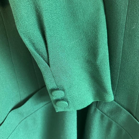 Vintage Elegant Green Women's Dress - Picture 4 of 7